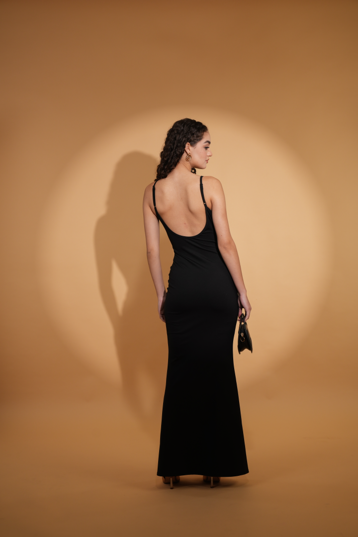 LANA LOUNGE DRESS IN BLACK