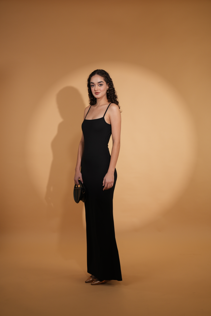 LANA LOUNGE DRESS IN BLACK