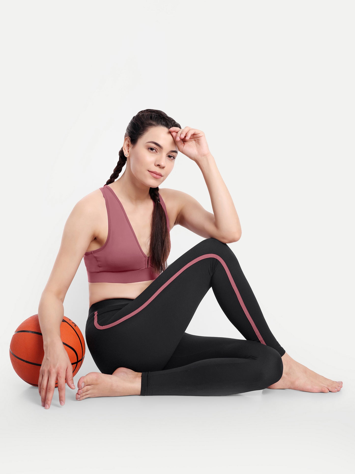 NAOMI ROSE ACCENT HIGH WAISTED BLACK LEGGINGS