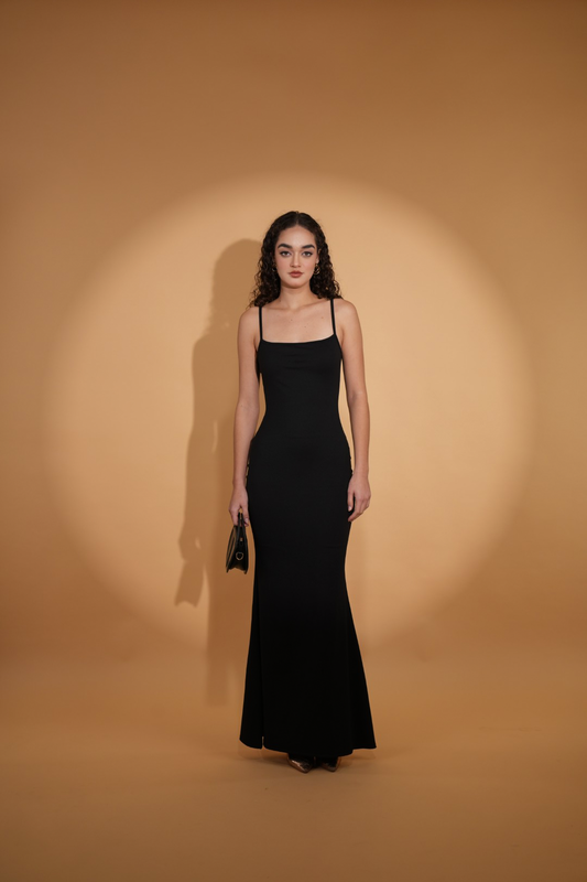 LANA LOUNGE DRESS IN BLACK