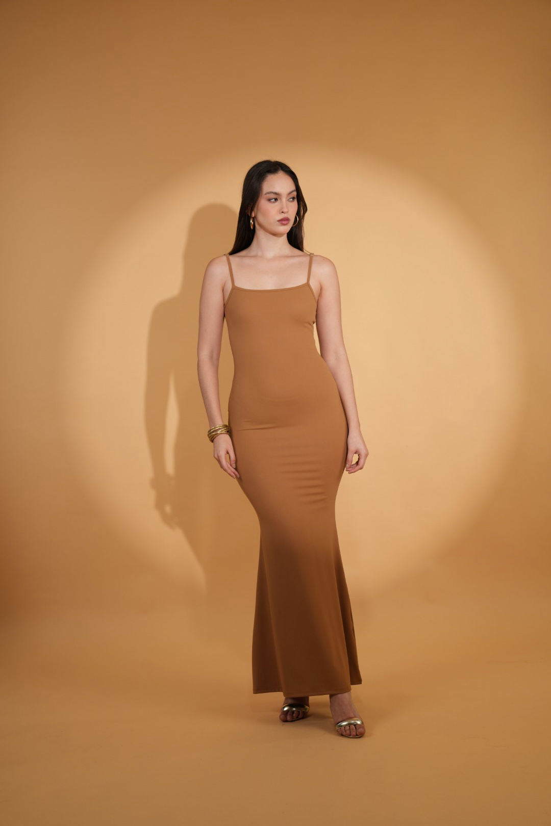 LANA LOUNGE DRESS IN CHOCOLATE BROWN